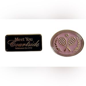 Lululemon Collectible Pins 2 Pack:  Pink Haze and True Navy